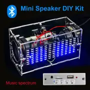 Wireless BT 5.0 Speaker Box DIY Kit 2 Subwoofer Stereo Loudspeaker USB Universal