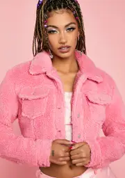 [Sugar Thrillz] Need A Break Sherpa Jacket