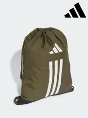 adidas Green 3 Stripe Gymsack (E38183) | $30
