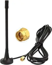 Eightwood 2G 3G 4G External Antenna SMA Adapter 3.5dBi Magnetic Stand 4G Omnidirectional Antenna with RG174 3M 9.8ft Extension Cable for 2G 3G 4G Router LTE GSM Wlan Bluetooth Wifi Wireless Networks