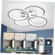 Modern LED Ceiling Lights for Bedroom, Flush Mount Ceiling Light Chrome