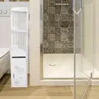 Bathroom Toilet Cabinet Storage Cupboard Holder Shelf Stand Rack Organizer 100cm