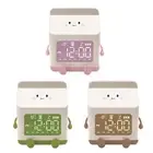 Alarm Clock Cartoon Week Display Digital Clock for Kids Student Girls Boys