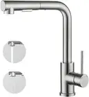 WELS Kitchen Mixer Taps L-Shape Pull Out Laundry Mixer Tap 360° Swivel Sink F...