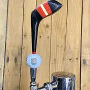 Caddyshack Beer TAP HANDLE Vtg 3 Wood Golf Club & Bushwood Country Club Ball