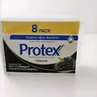 Protex Charcoal Soap Natural Antibacterial With Flaxseed Oil 8 Bars Of 3.7 Oz.