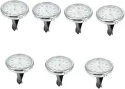 Mobestech 7 Sets Car Luminous Clock Clip on Clock Car Mini Vehicle Clock Small Car Clock Analog Clock Tiny Car Clocks Car Vent Clocks Watch Car Pocket Clock Car Dashboard Watch Glass White