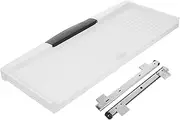 CANIGHT Adjustable Keyboard Tray with Heavy Duty Slide Rails Under Desk Extender for Office Home Stylish Design Integrated Storage Easy to Clean Support for Keyboards