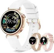 Iaret Small Smart Watch for Women, Rose Gold