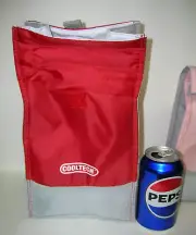 Qty 2 COOLTECH Insulated Lunch Bags w/ MICROBAN Ultra Safe FDA & CPSC Standards