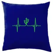 Heartbeat USB - Cushion - Heart Love Computer Funny Geek Nerd USB-C