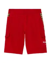 Checkered cut shorts 4Y Red