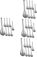 Cabilock 32 Pcs Catering Serving Utensils Multifunctional Spoon Set Soup Condiment Rice Spoons in One