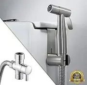 Bidet, Bidet Sprayer for Toilet, Handheld Cloth Diaper Sprayer, Bathroom Sprayer Kit Spray Attachment with Hose, Stainless Steel Easy Install Great Water Pressure for Bathing Pets, Sprayer Set for Optimal Personal Hygiene