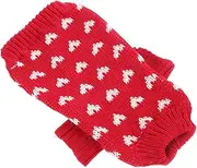 SEWOART Dog Sweater for Dogs Valentine Day Heart Pattern Knit Pet Sweater Soft Comfortable Durable Clothes for Breeds Pet Supply