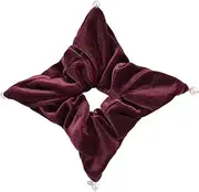 EVITA PERONI Hair Scrunchies, Velvet Hair Scrunchies with Pearls, Hair Ties Ponytail Holders, Soft Scrunchy Bands for Women Girls Mothers Day (Wine Red)