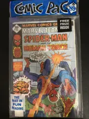 1977 Marvel Comic Pac 3 Pack Spider-Man, The Human Torch & Hulk