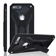 For iPhone 7 PLUS Case, Armour Strong Shockproof Tough Cover Kickstand Black