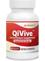 ActiveHerb QiVive Energy - 400mg - 80 Veggie Capsules - Newest Expiration!