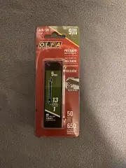OLFA 9149 ABB-50B 9mm UltraSharp Black Snap-Off Blade, 50-Pack