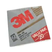 3M High Density DS HD Diskettes 5 1/4” Factory Sealed New Box Of 20 IBM 1991