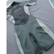 Maui & Sons Flexlite Wetsuit Shorty Black Grey Womens Small