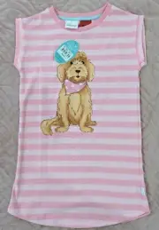 Peter Alexander Jnr Girls Cavoodle Nightie, Pink striped, Brand New with Tags.