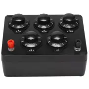 Black Resistance Box Iron Variable Decade Resistor Resistance Box 0-9999.99435
