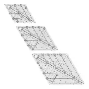 60 Degree Diamond Quilting Template Quilting Templates Multifunctional Ruler for