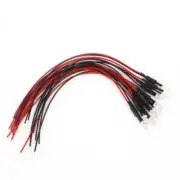 10 Pcs for DC 24V 18cm 5mm Pre Wired LED Lamp Light Bulb Emitting D