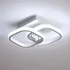 Lámpara de techo pequeña, moderna y cuadrada con LED