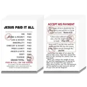 Saypacck 150 Pcs Jesus Paid It All Cards Christian Mini Scripture Motivationa...