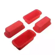 4 Pack Mini Loaf Pans - Nonstick Mini Bread Loaf Pans, Silicone Mini Loaf