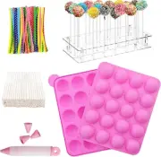 Cake Pop Moulds, Baking, 100 Sticks Pop Cake Mould, Ice Cube Trays, Silicone