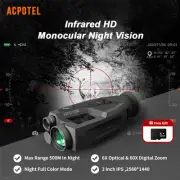 Night Vision Monocular Optics Digital Camera Hunting Binocular Security Recorder