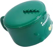 Adorable Stainless Steel Dinosaur Bowl with Lid Round and Smooth Heat Insulation for Students Lunch Box