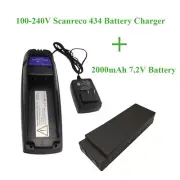 For Scanreco 434 Battery Charger + Battery For SCANRECO EEA2512 / RC400 / 590