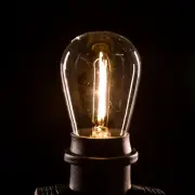 Box of 25 S14 LED Filament 1W E26 Base Commercial String Light Replacement Bulbs