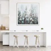 Flowers In The Corner Canvas Wall Art