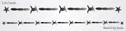 Barbed Wire Border STENCIL Fence Star Farmhouse Cowboy Ranch Rodeo DIY Signs