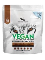 White Wolf Nutrition Vegan Protein With Superfoods Smooth Chocolate 2.25kg