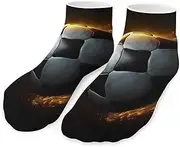 [QMNVBDS] Football Soccer Socks Ankle Length Socks Casual Short Socks for Women Men Low Cut Sports Socks Running Socks No Show Socks Ankle Socks Athletic Socks Workout Socks, Style, One Size