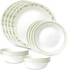 Corelle 16 piece Spring Blossoms Vitrelle Glass Dinnerware Set Service for 4NEW