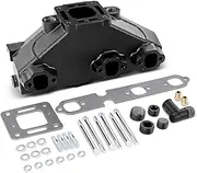 A-Premium Marine Exhaust Manifold with Hardware Kits Replace# 18-1952-1 - Compatible with Mer-Cruiser 4.3L V6 262(cu. in) 1985-2002 & GM V6 229 262 (cu. in. Eng) & 175, 185, 205 Model Engines