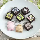 Kirby Cafe Limited Meta Knight Chocolate Shaped Keychain 8pcs Box NEW