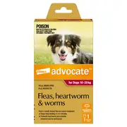 Advocate Red Spot-On Flea & Worming Treatment 10-25kg Dog 1pk