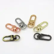 10Pcs Metal Lobster Clasps Swivel Clips Snap Hooks Buckles Key Ring Keychains