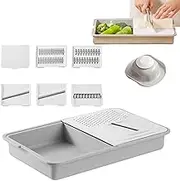 Graters for Kitchen | Cheese Shredder - Cutter Tool with Tray, Multifunctional Peeler for Home Kitchen Camping Meal Prep Cooking