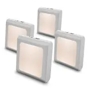 Plug in Dimmable Led Night Light with Auto Dusk to Dawn Sensor, Warm White