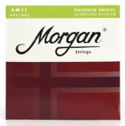 Morgan 11-52 Acoustic Guitar Strings Phosphor Bronze Anti-Rust Coating - 3 Set